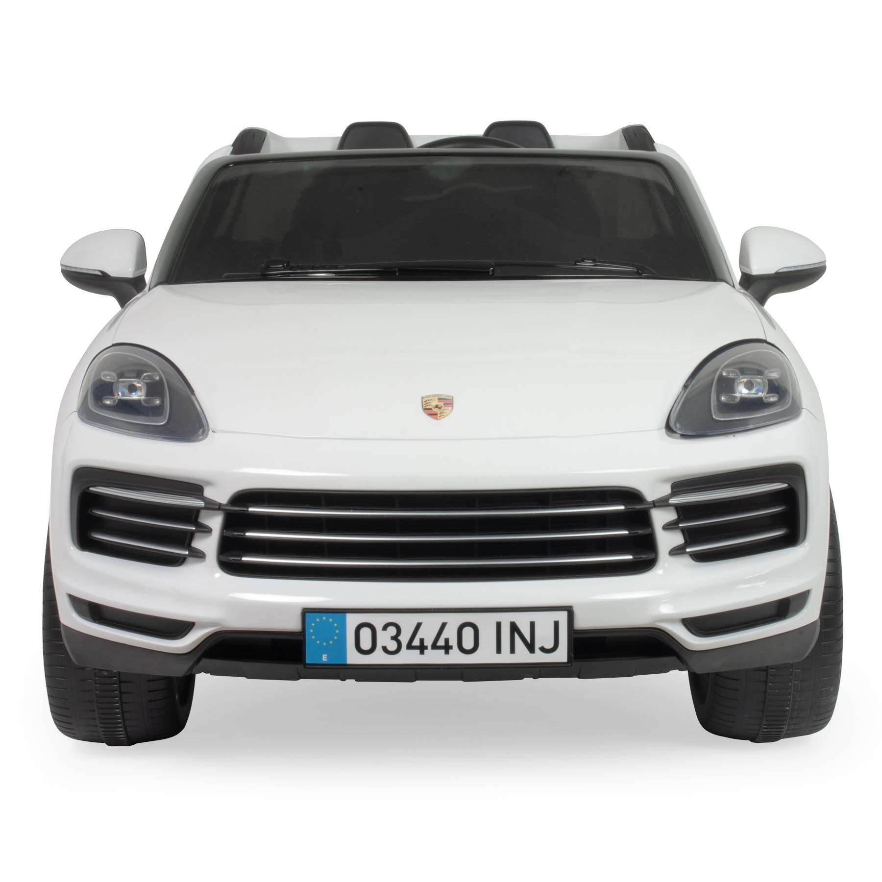 Samochód Elektryczny Dla Dzieci Porsche Cayenne 12V – Auto Na Akumulator z Oficjalną Licencją Porsche, Pilotem Zdalnego Sterowania, Światłami i Dźwiękami – 6 km/h – INJUSA