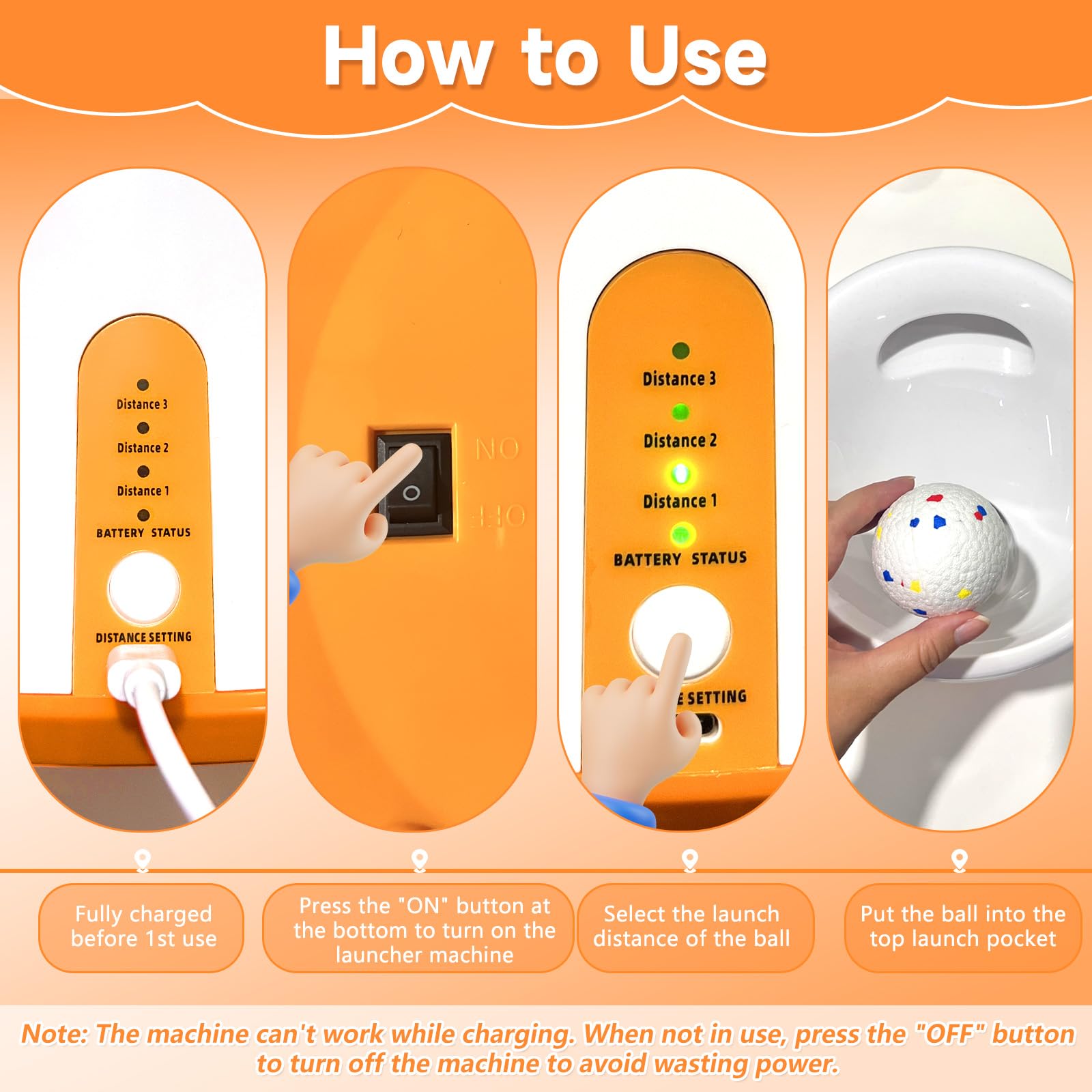 Machine de Balle pour Chien Automatique, Machine Balle pour Chiens avec 6 E-TPU Balles, Jouets Interactifs pour Petits Chiens, pour Intérieur et Extérieur