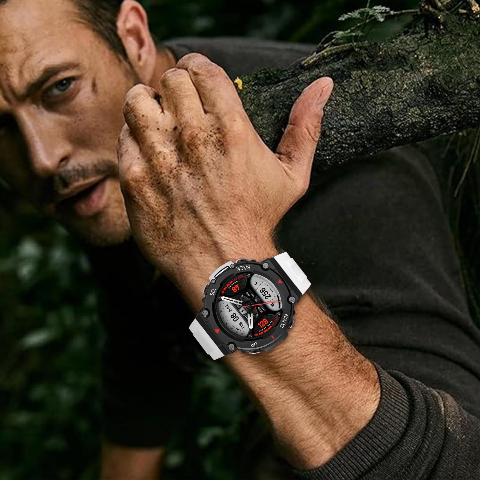 Cinturino Silicone MoKo Per Amazfit T-Rex 2 - Nero, Morbido, Con Cacciavite Metallico - Foto 4