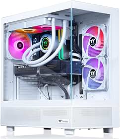 Thermaltake LCGS View 7897XS-270 Desktop para jogos (AMD Ryzen™ 7 7800X3D, 32GB 5600MT/s DDR5 RGB Memory, AMD Radeon™ RX 9070 XT, 1TB NVMe M.2, WiFi, Windows 11) V27S-B650-97X-LCS