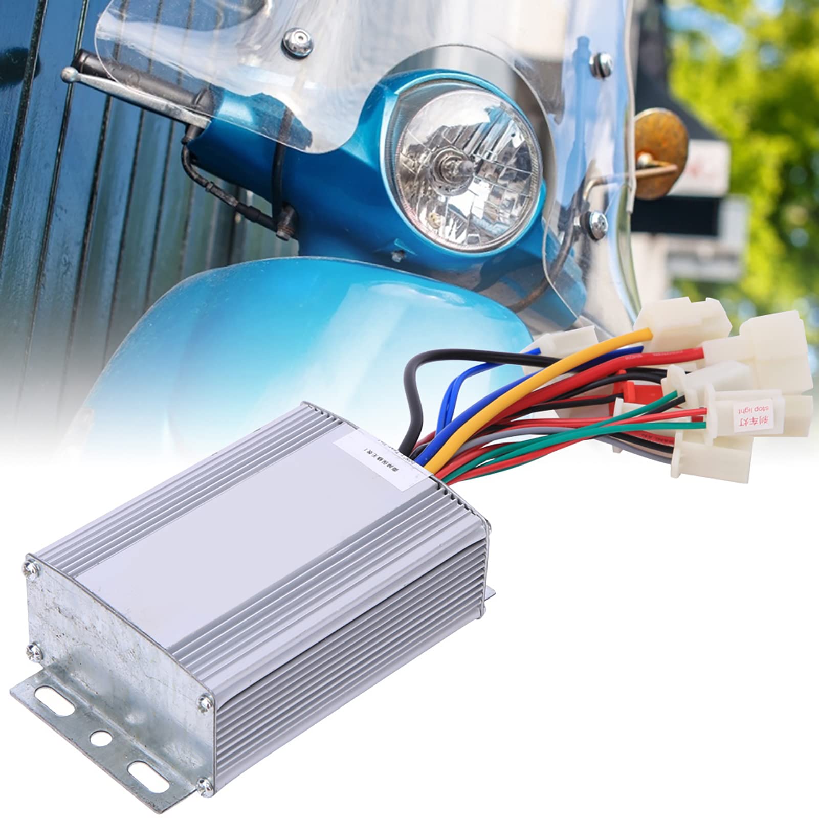 Contrôleur moteur brushed 36V 500W en alliage d'aluminium pour vélo électrique, compatible moteurs DC 180W1000W, refroidissement efficace et installation rapide
