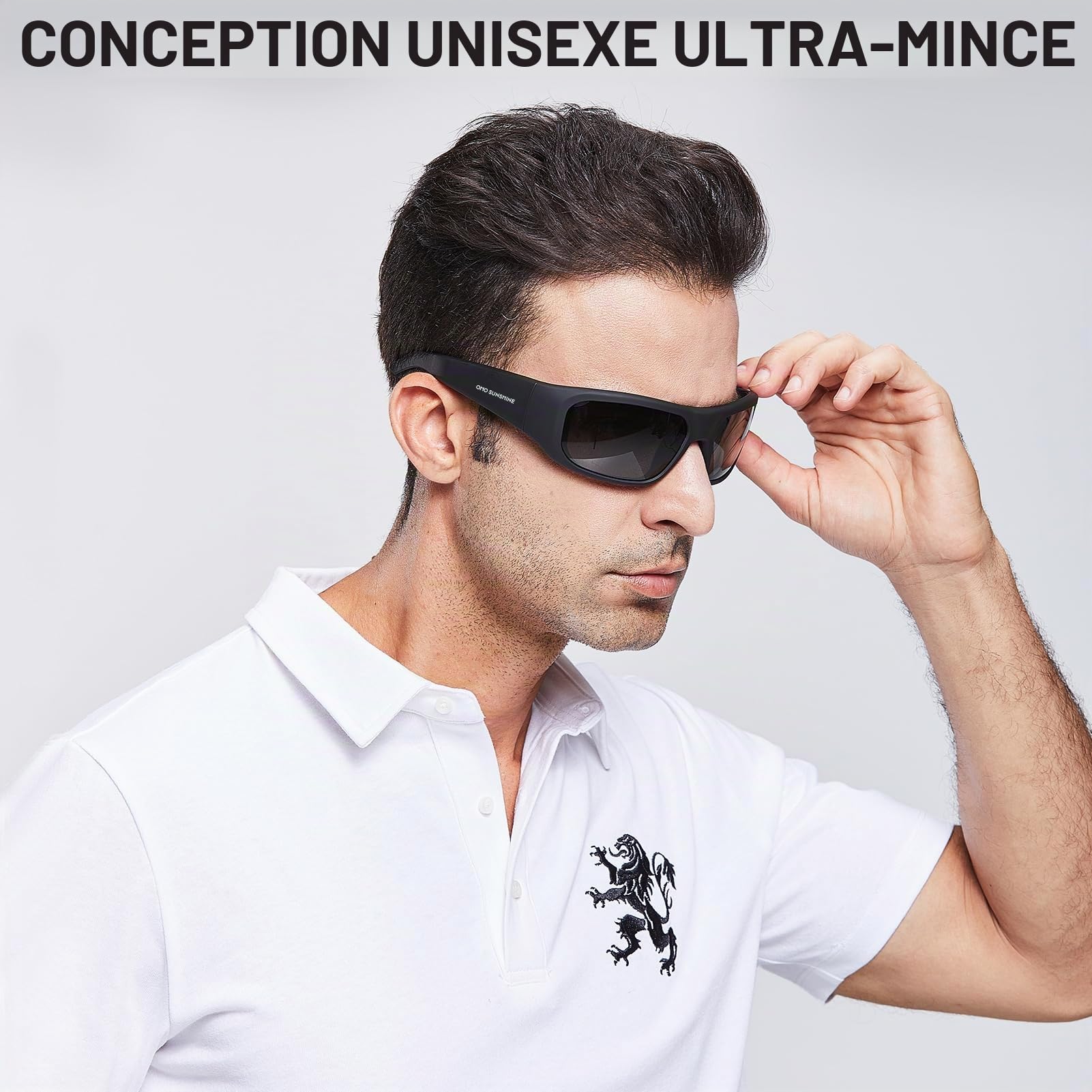 OhO sunshine Bluetooth Audio Sunglasses, Lightweight Open Ear Sport Glasses, 12H Playtime, UV400 ANSI Z87.1, Water Resistant with Voice Control