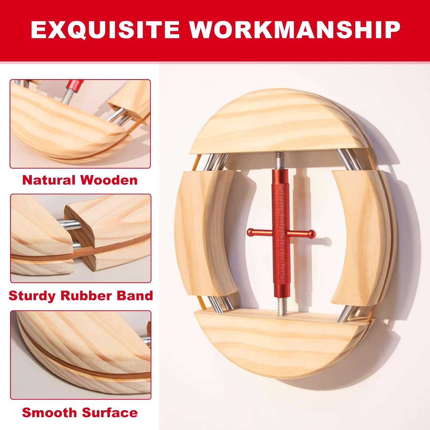 4 Way Hat Stretcher, Hat Stretcher for Fitted Hats, Heavy Duty Hats Shaper Extender w. Lever Wrench for Men All Kind of Caps - Image 5