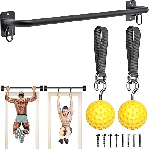 SELEWARE Heavy Duty Welded Pull Up Bar, Versatile Doorway Wall Mount, Joist Mounted, and Ceiling Mounted Chin Up Bars, Thick Metal Sturdy