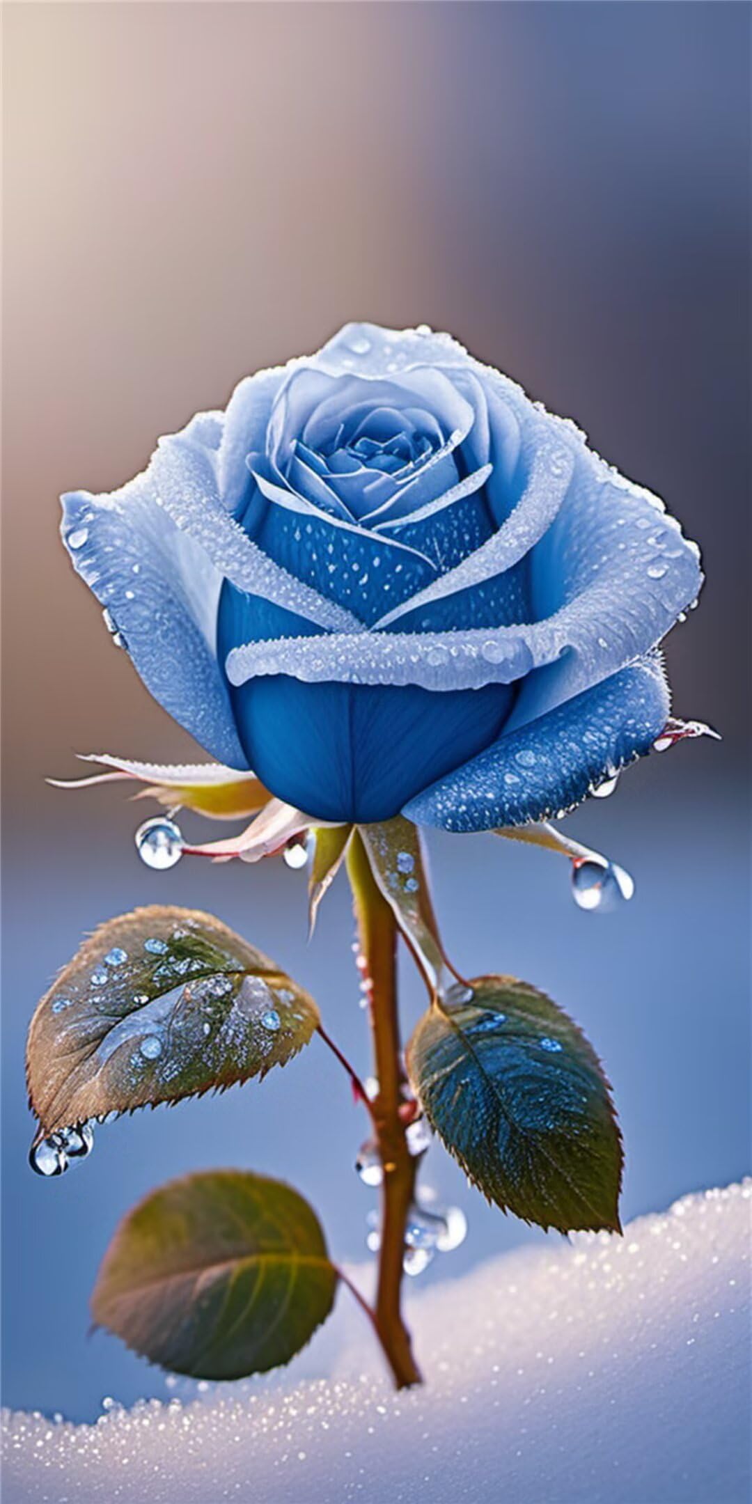 DIY Peinture Diamant Rose Bleue pour une Décoration Murale Salon Moderne 70x140cm