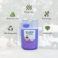 Vista 3 de Liquified RV Toilet Treatment - Digestor para tanque de retención de aguas negras, eliminador de olores, aroma lavanda, Matts RV Reviews, 16 onzas