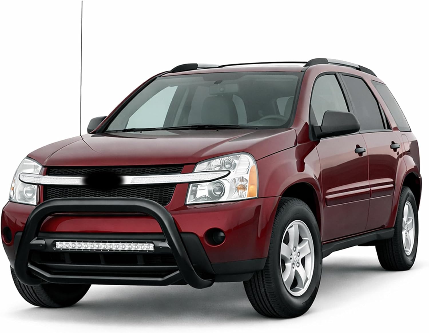 Black Horse MAX Beacon Bull Bar No Skid Plate Black Compatible with 2005-2009 Chevrolet Equinox-MAB-GMC3105B