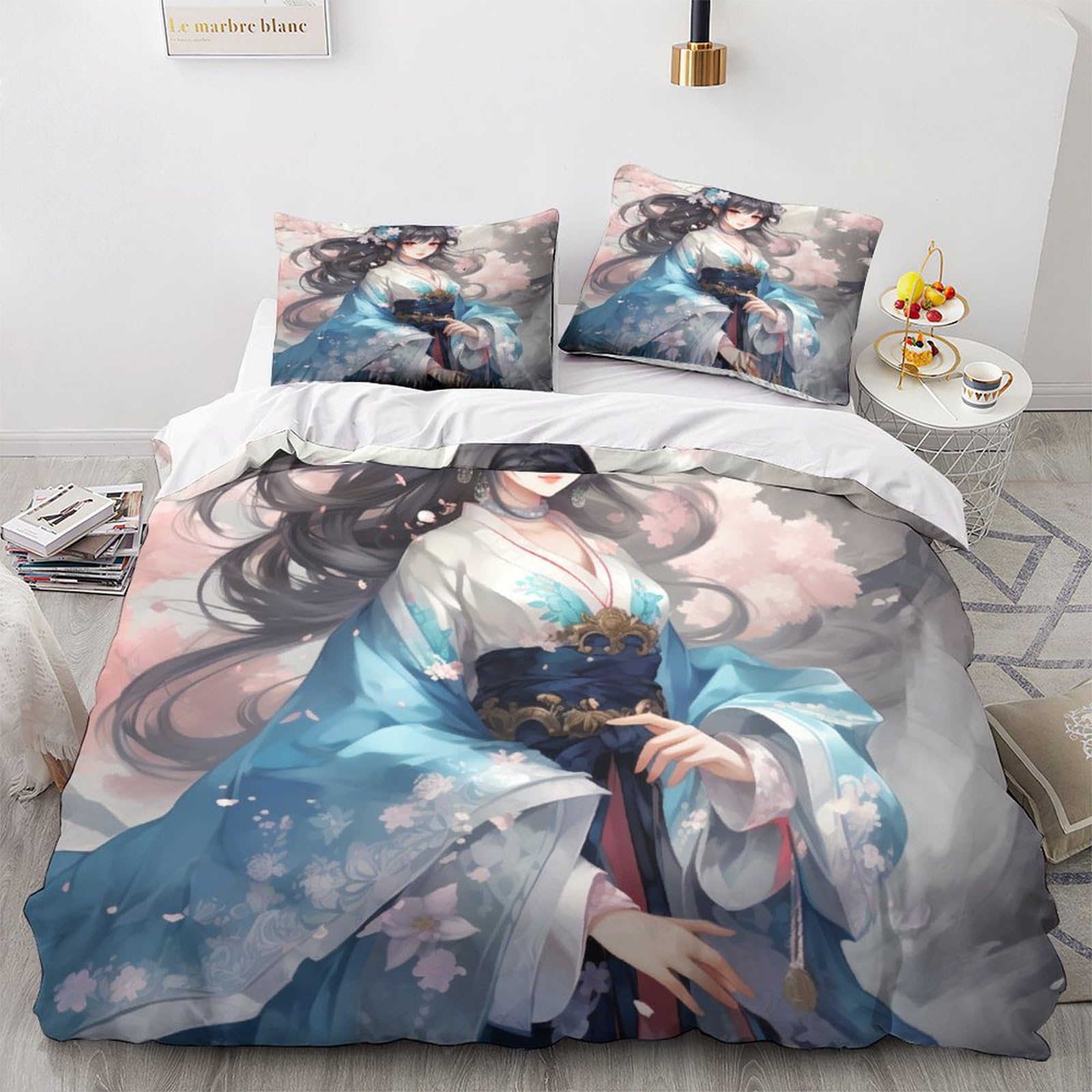 Housse de couette dessin animé en microfibre hypoallergénique et douce