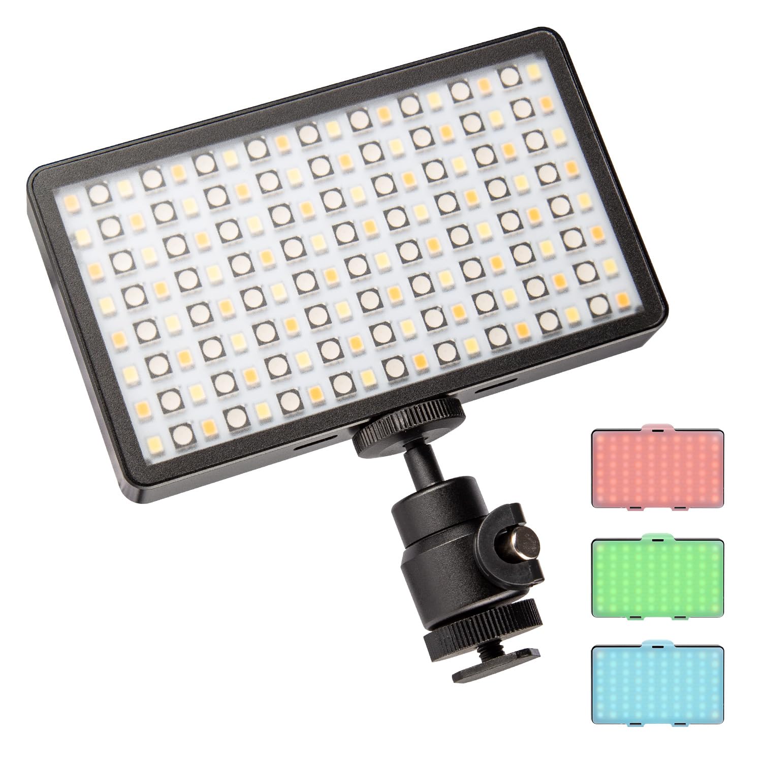 Walimex pro Rainbow Pocket LED-RGB – zdalnie sterowana, kompaktowa i mocna akumulatorowa lampa powierzchniowa z kolorowym i białym światłem dla kolorowych akcentów w fotografii i i filmie