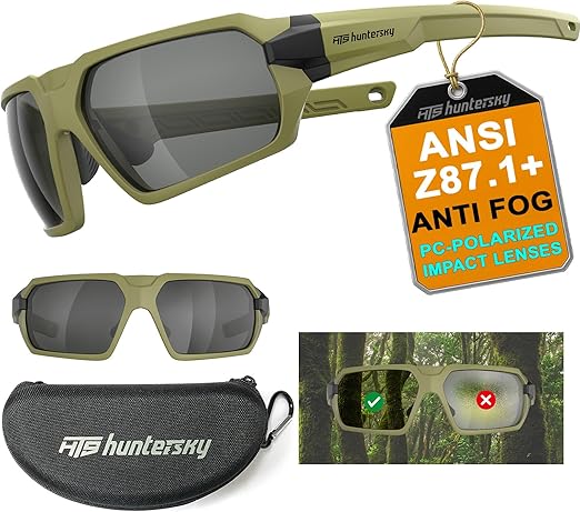 Ballistic Tactical Impact Protection Anti Fog Shooting Glasses Military Grade Airsoft Range…
