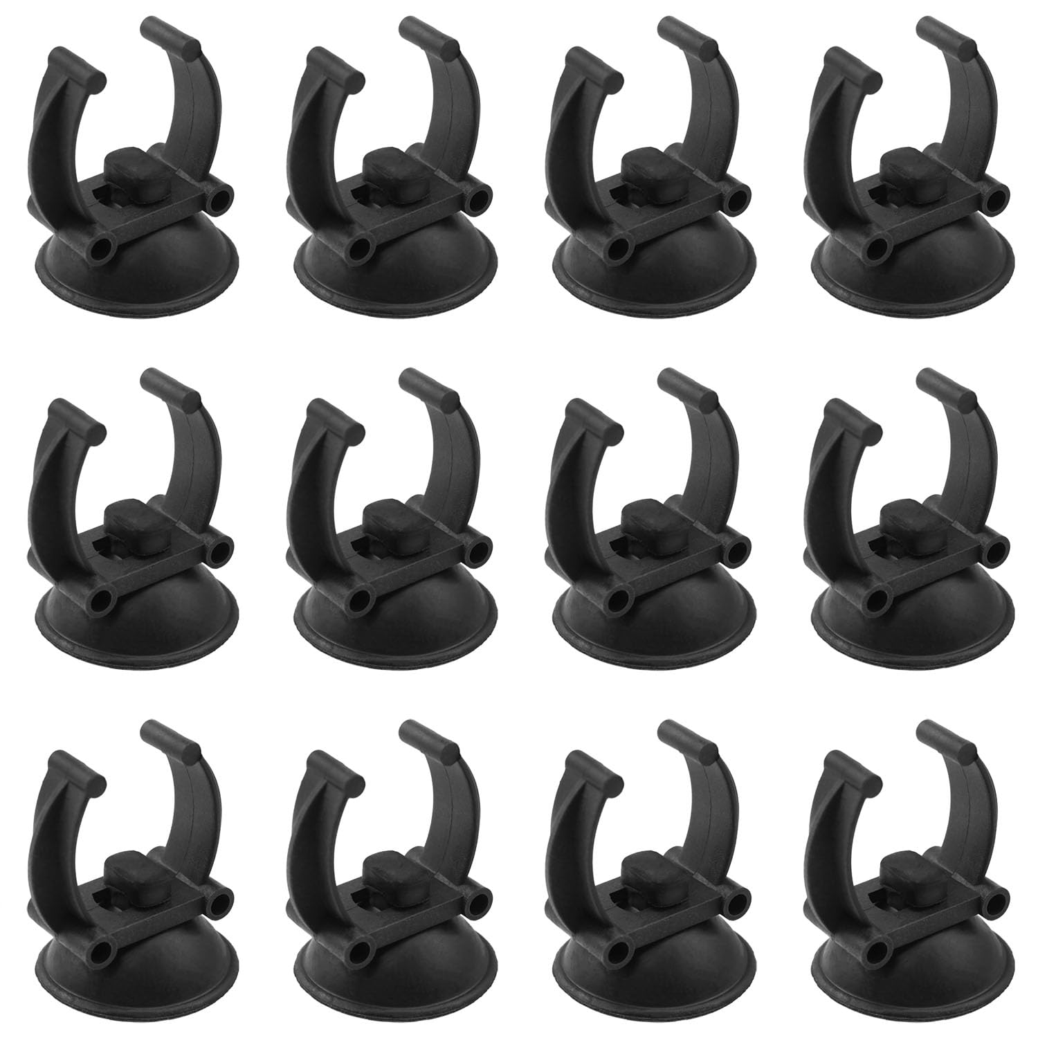 FINBe Aquarium Suction Cup Heater Suction Cup with Clamp for 25mm Inner Diameter Aquarium Heater Pipe Hose Plant Fish Tank 12PCS
