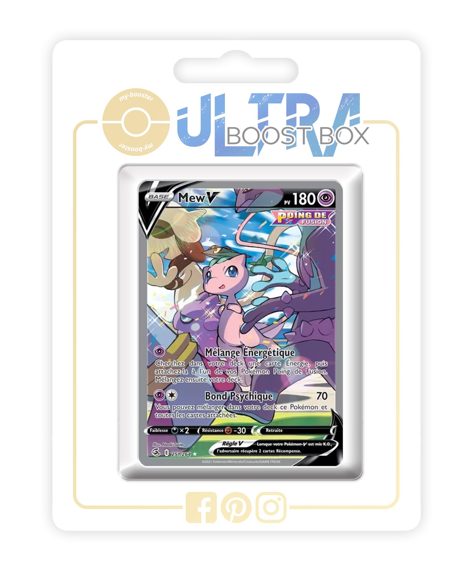 Mew V 251/264 Alternative Shiny Pokémon Gallery Fusion Strike