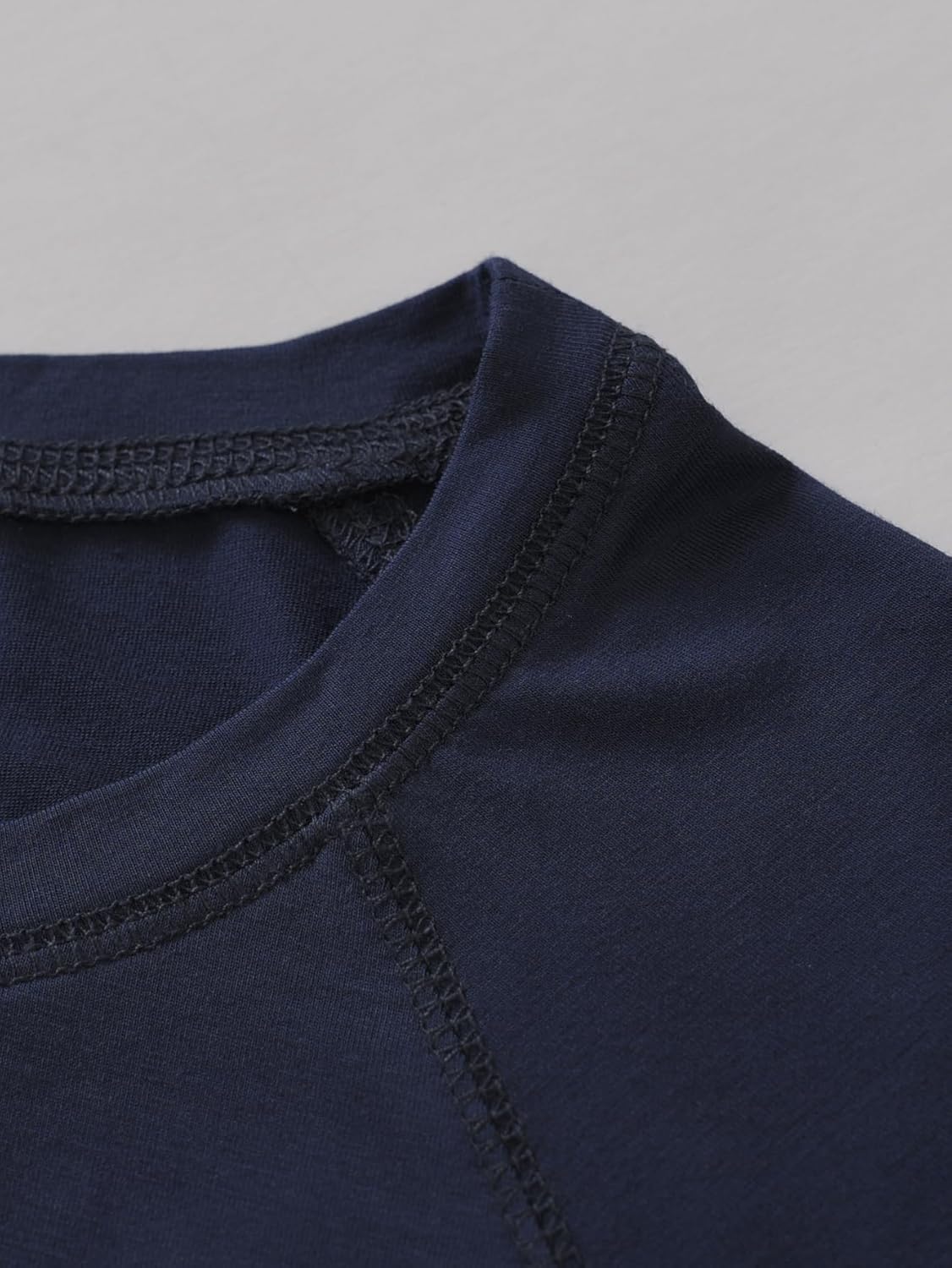 Latuza Women's Bamboo Viscose Pajama Tops Raglan Long Sleeve Lounge Shirt 2 Pack - Image 5