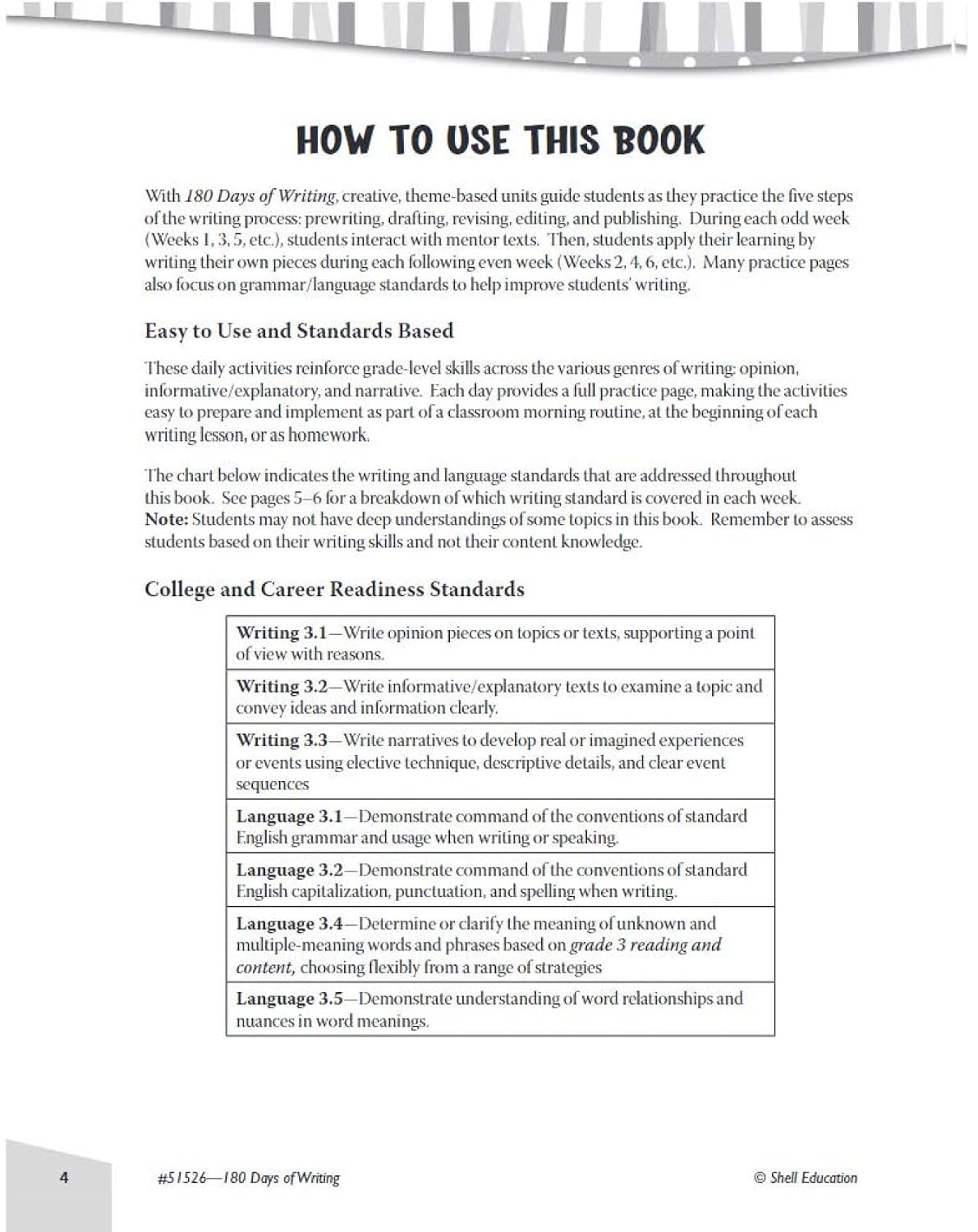 180 Days™: Includes Reading, Writing, and Math for 3rd Grade Practice Workbook for Classroom and Home, Cool and Fun Practice Created by Teachers