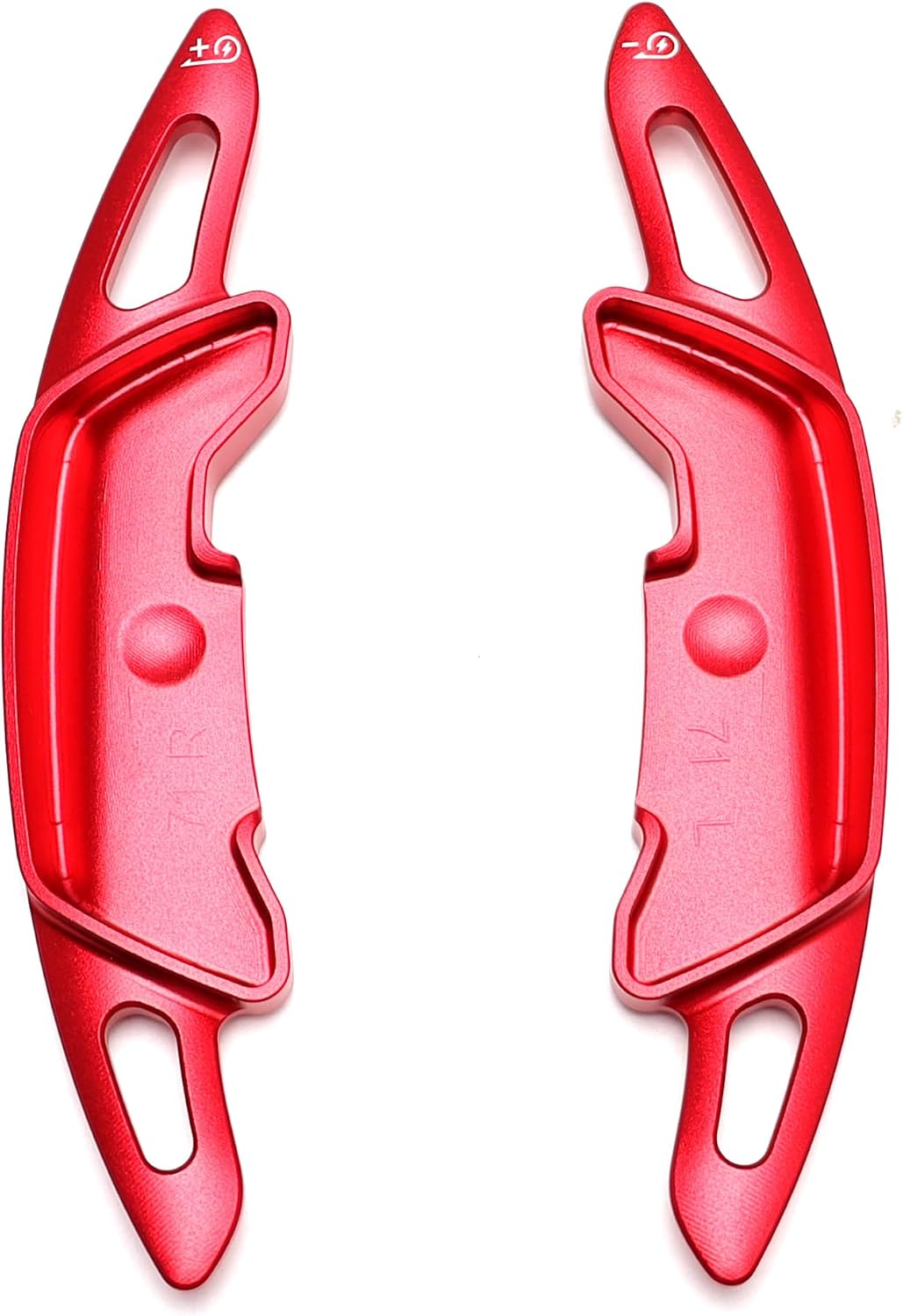 iJDMTOY Racing Sports Red Aluminum Larger Paddle Shifter Extension Compatible with Hyundai 2024-up Ioniq 5N 6N