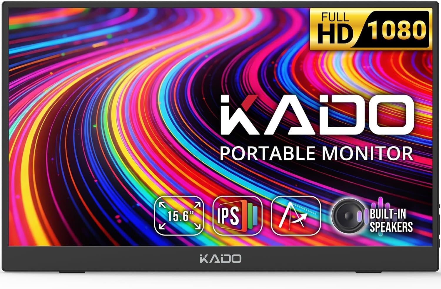Kado 15.6-Inch Portable Monitor for Laptop FHD 1920x1080 IPS Second Display