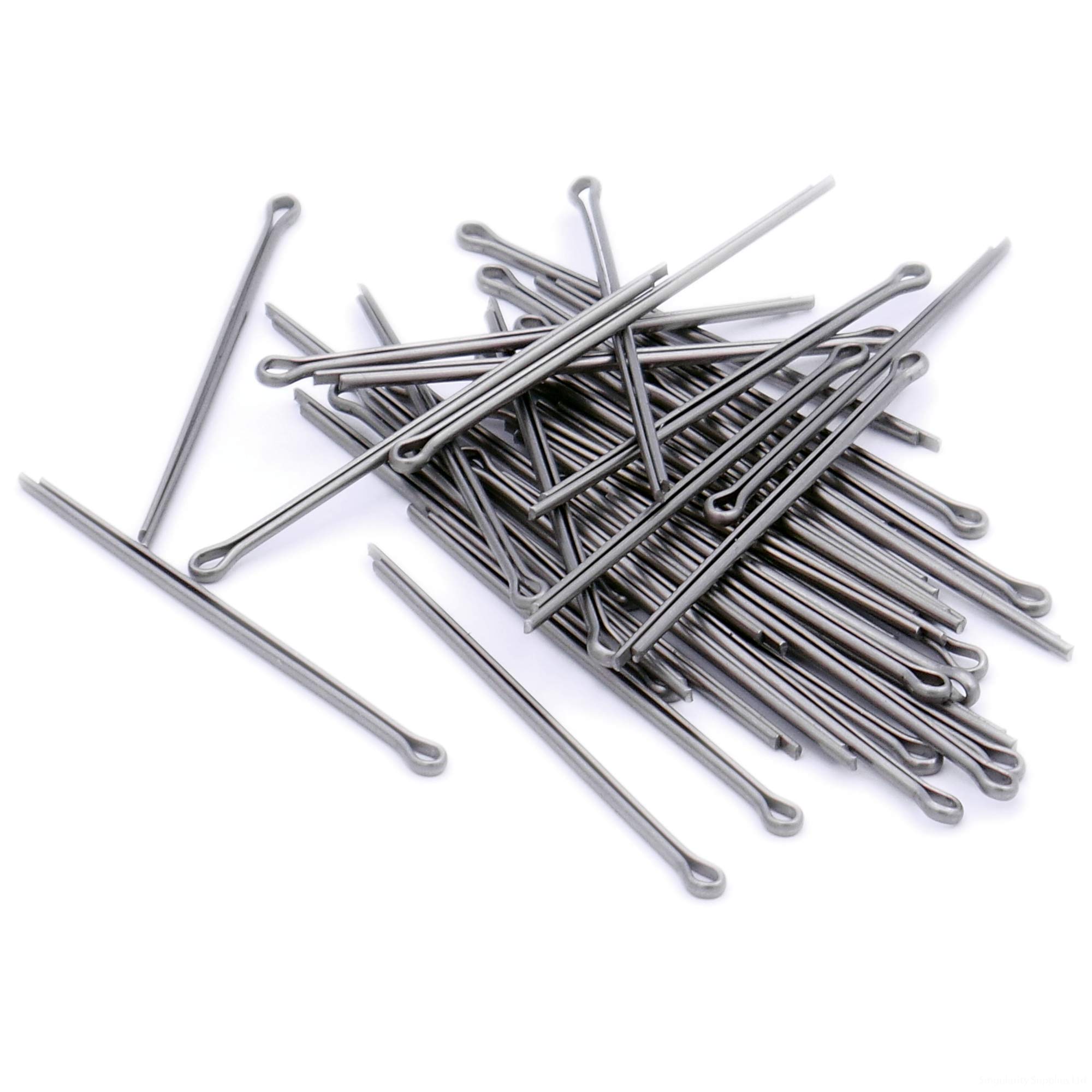 Singularity Supplies Silver M2 (2Mm X 22Mm) Split Cotter Pin - Stainless Steel (A2) (Pack Of 40)