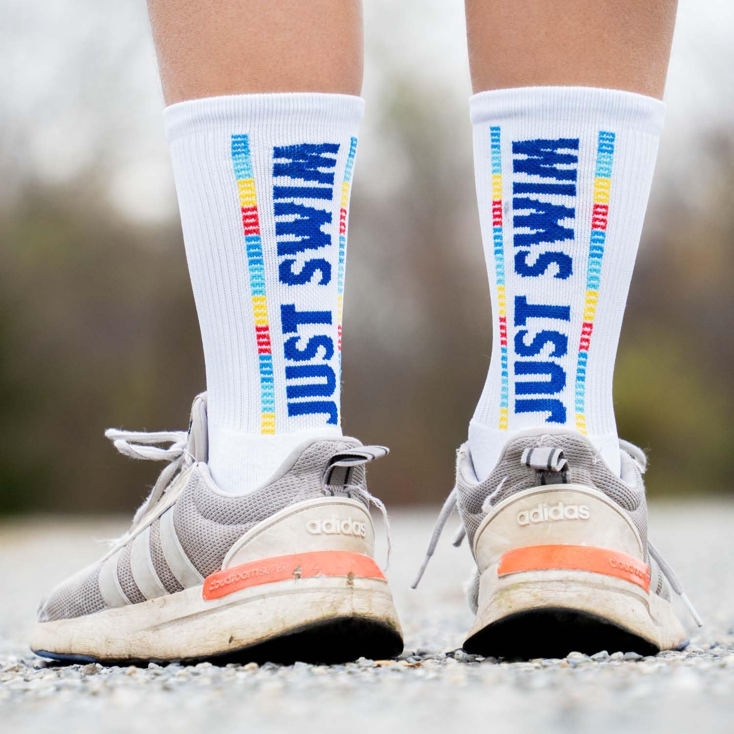 ChalkTalkSPORTS Swimming Athletic Mid-Calf Socks | Youth and Adult Sizes - Image 2