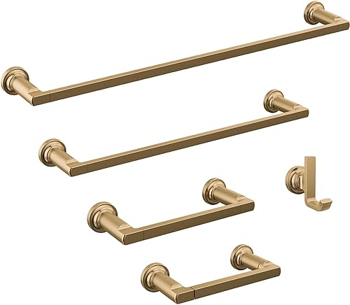 Miniatura 2 de Delta 78924-CZ Tetra - Toallero de baño (24 pulgadas), color bronce champán
