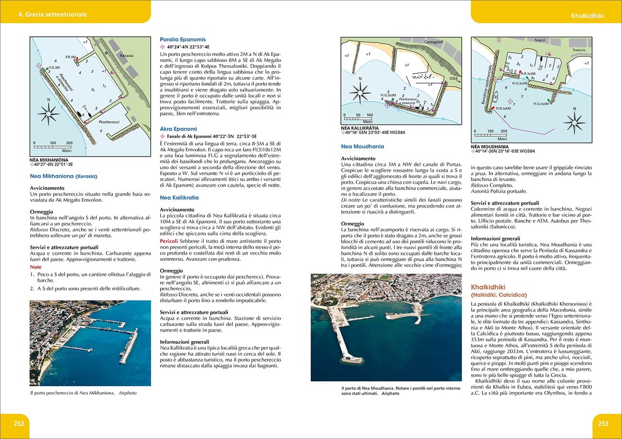 Grecia egea. Saronico e Peloponneso orientale, Cicladi, Eubea e Sporadi settentrionali, Sporadi orientali, Dodecaneso, Creta. Portolano del Mediterraneo