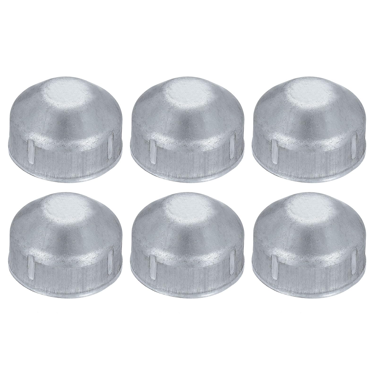 sourcing map 6Pcs 1-1/4" Chain Link Fence Post Cap, Dome External Post Caps Galvanized Round End Cap Fit 1-1/4" OD Pipe for Outdoor Chain Link Fence Parts