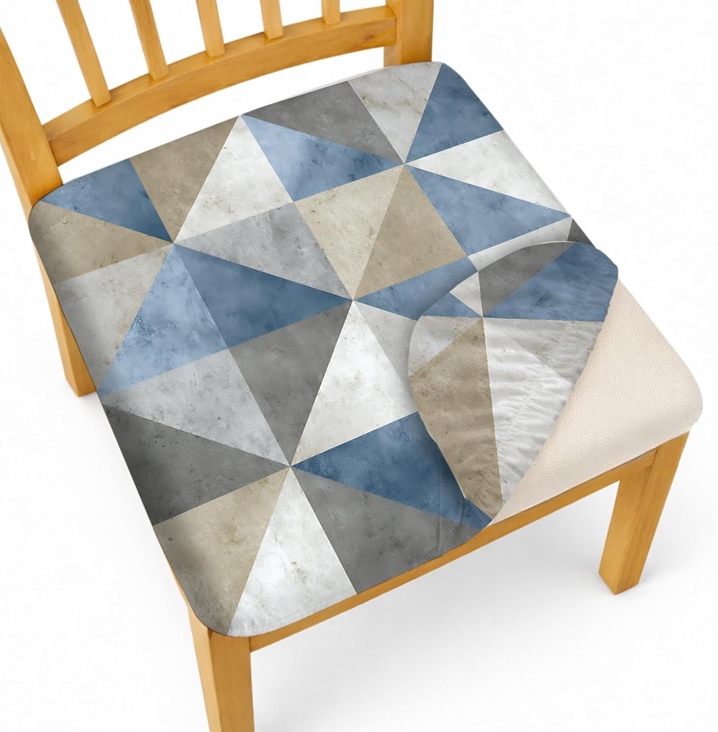 4 Pack Floral Print Chair Covers, Stretch Seat Covers for Chairs, Decorative Chair Covers for Dining Chairs, Washable Slipcovers for Kitchen and Dining Room