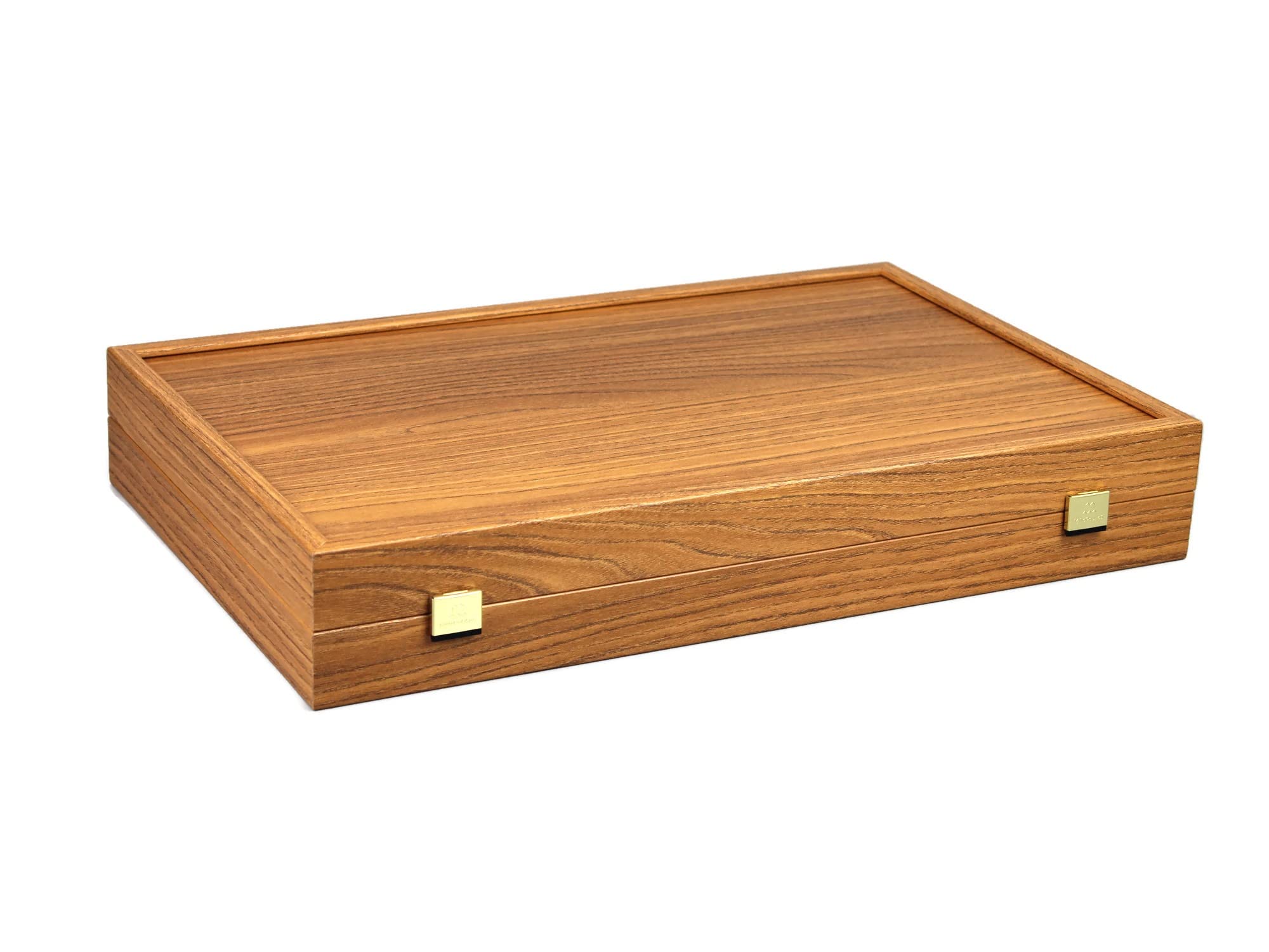 Manopoulos Backgammon Set di scaffali in rovere e noce, 60,5 cm inclusi