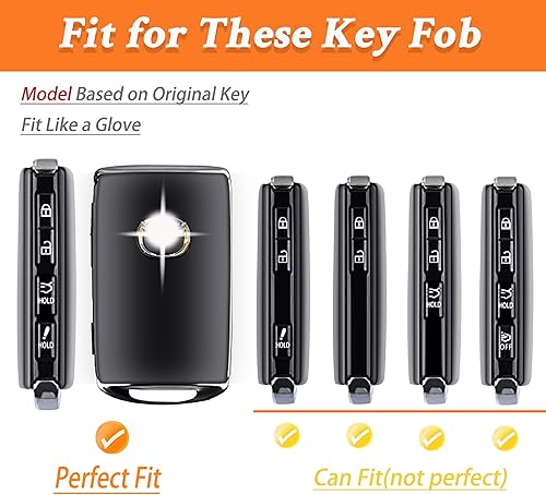 Miniatura 2 de Compatible con funda para llavero Mazda - Mazda 3, Mazda 3 Hatchback 2019-2022, Mazda CX-5, CX-30, CX-10 2020-2022, Rojo -