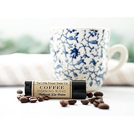 Black Coffee Lip Balm - Handmade Natural Lip Moisturizer with Beeswax & Shea Butter - Funny Stocking Stuffer for Men, Holiday Secret Santa Gift, Small Gift for Coffee Lovers