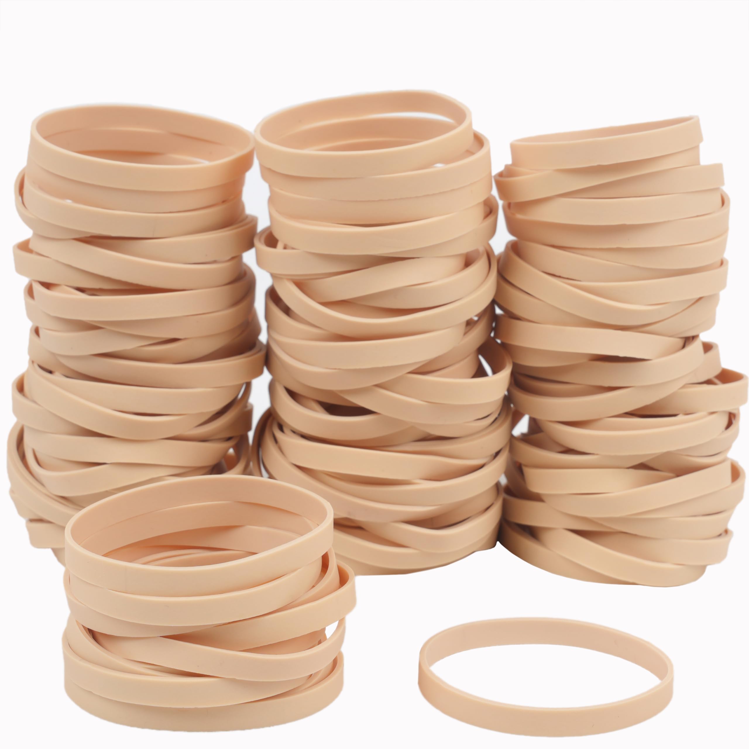 Amazon | YOUOWO 輪ゴム 110本パック アメ色 #64 内径55mm 折径90mm 幅