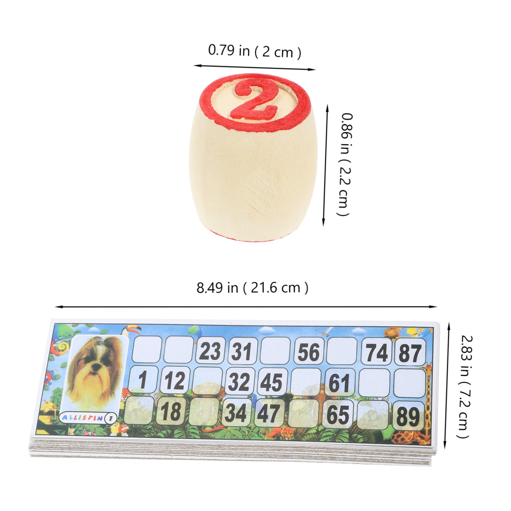 Jeu de Bingo de Fête en Bois, Set Jeu, Jeu Famille Adulte
