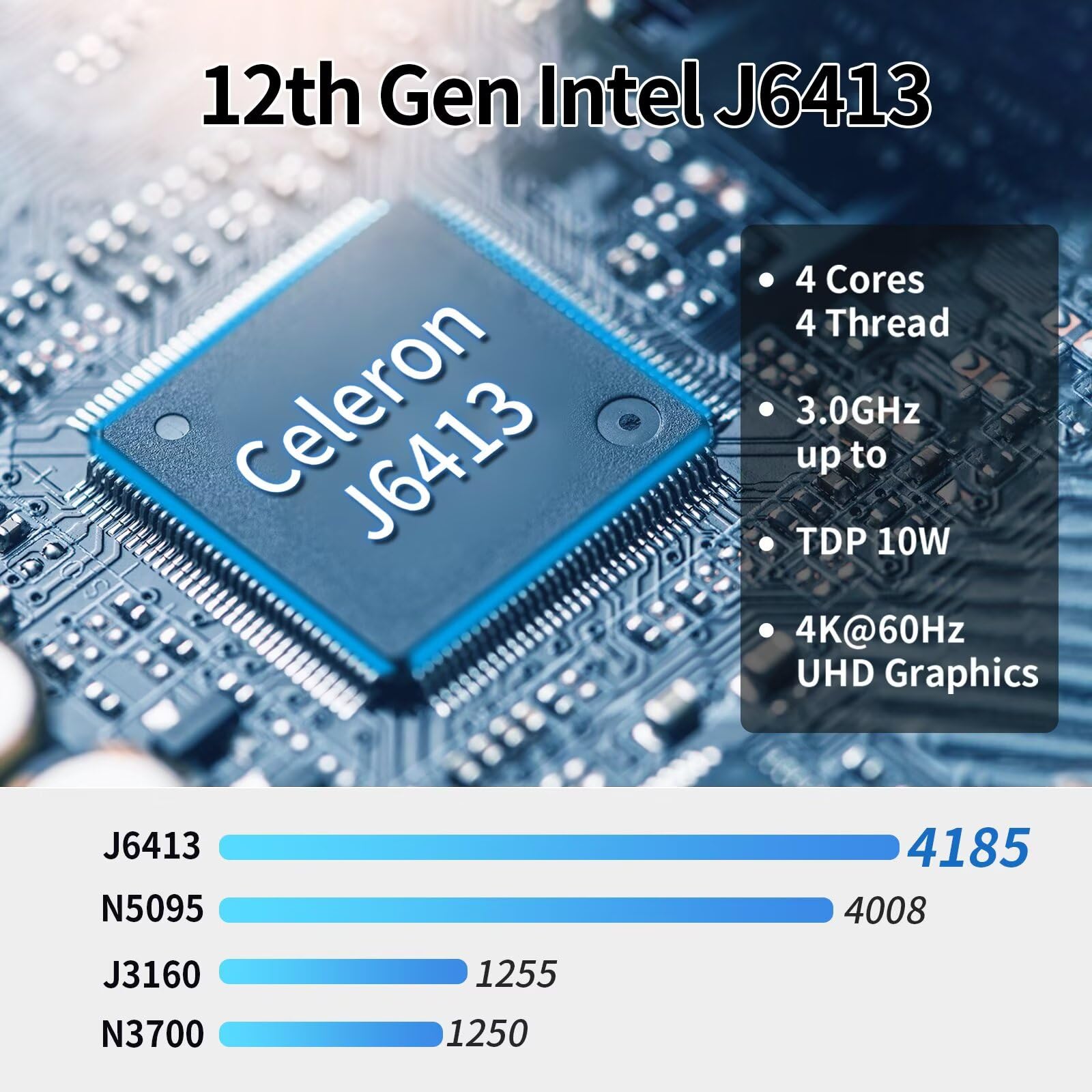 Firewall Mini PC J6413 4 Core, 4 x i226V 2.5GbE LAN OPNsense Router Micro Appliance, Barebone, AES-NI, Fanless Computer Hardware, 2 x DDR4, 2 x NVMe Slot, 2 x SATA3.0, 2HD+USB-C 3 Display