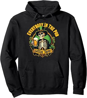 Funny St Patrick's Day Drinking design Irish Pub Tipsy Pullover Hoodie