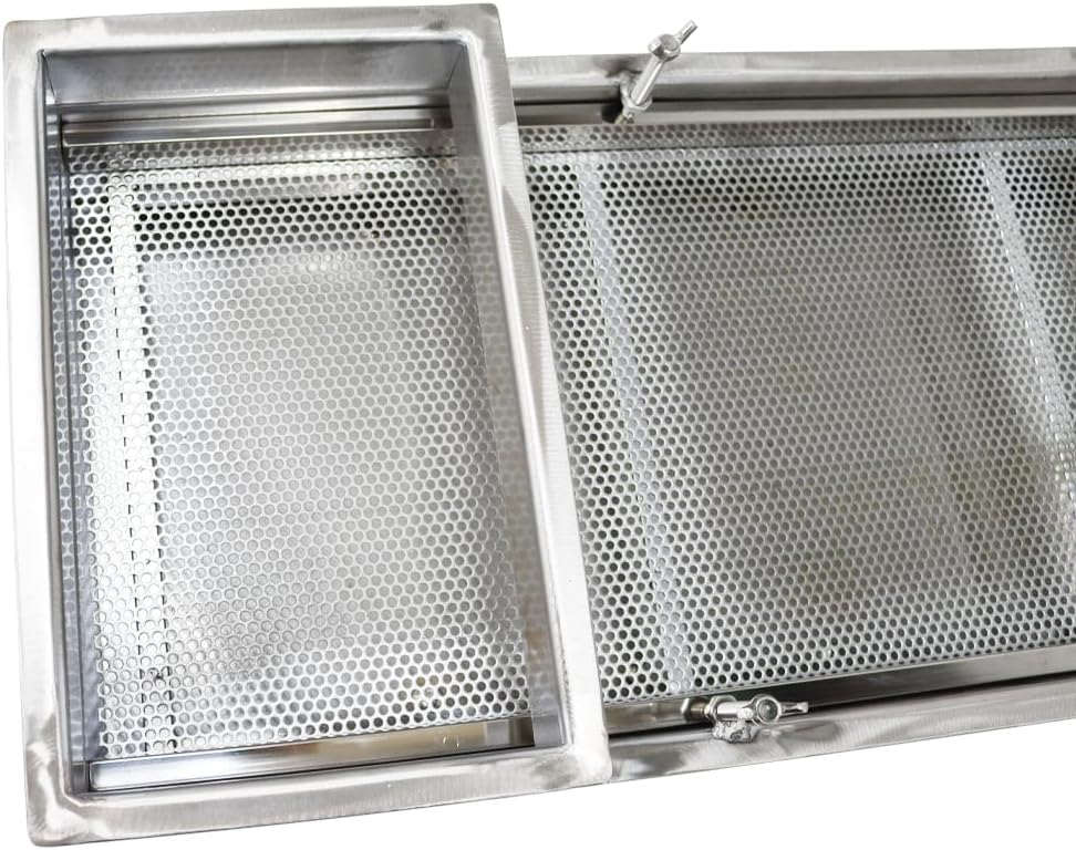 Electric Vibrating Sifter with 6mm Screen Straight Vibrating Sieve Shaker Stainless Steel Linear Sifter Machine Linear Shaker Single Motor 110v 80W