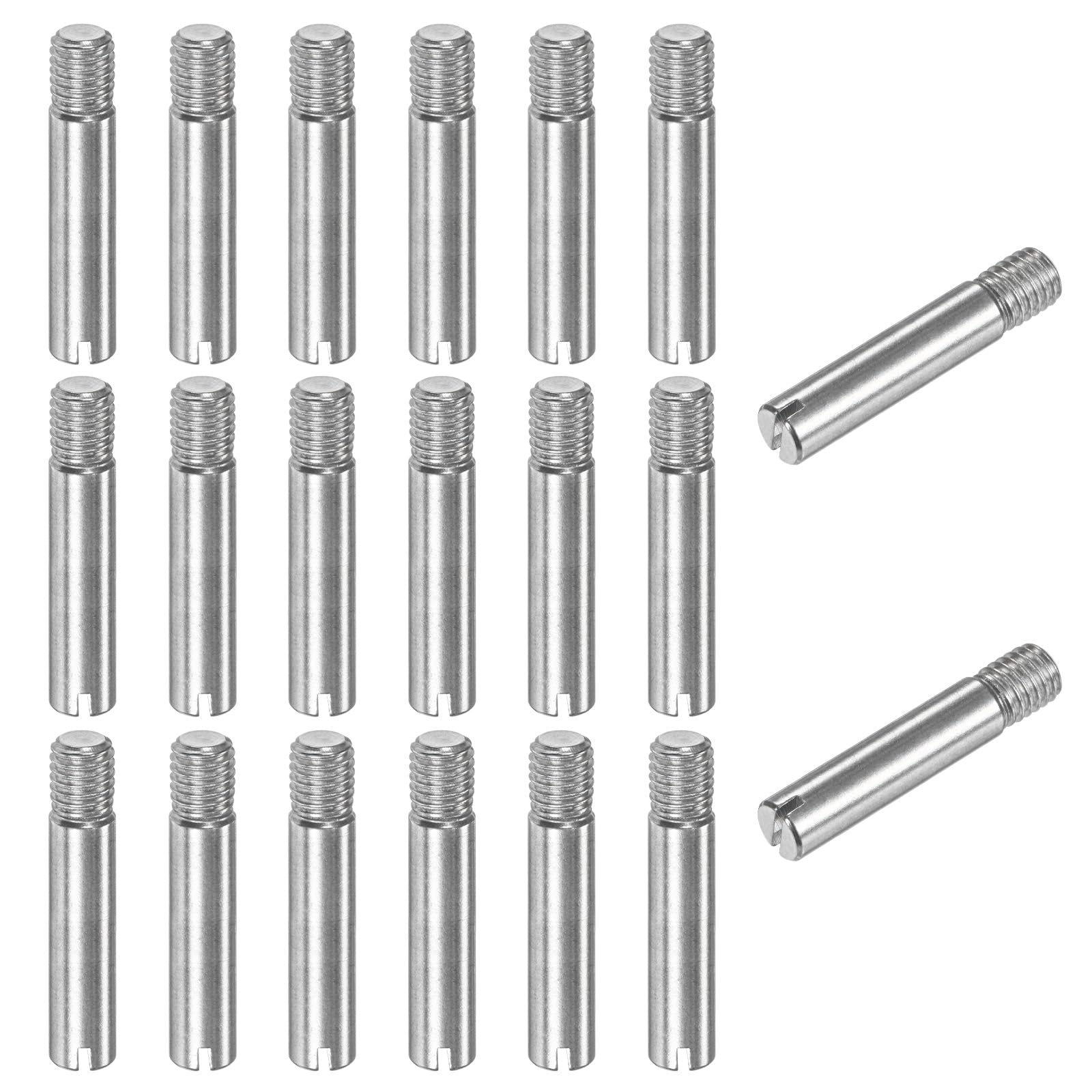 M METERXITY 20-Pack M8 x 40mm Slotted Cylindrical Pin Dowel