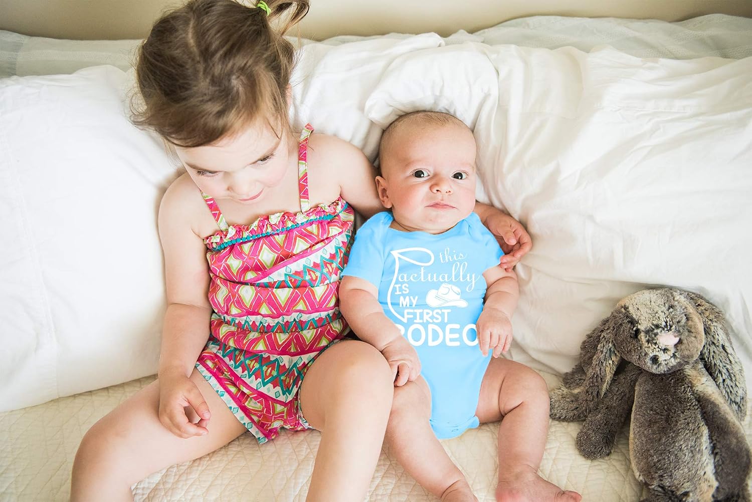 AW Fashions This Is Actually My First Rodeo Baby Bodysuit Adorable Newborn Girl Boy Clothes Newborn Romper