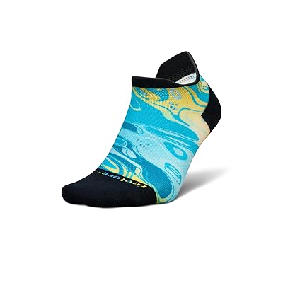 Feetures Elite Light Cushion Tab Quarter Length Socks Shoes Sunrise Lagoon