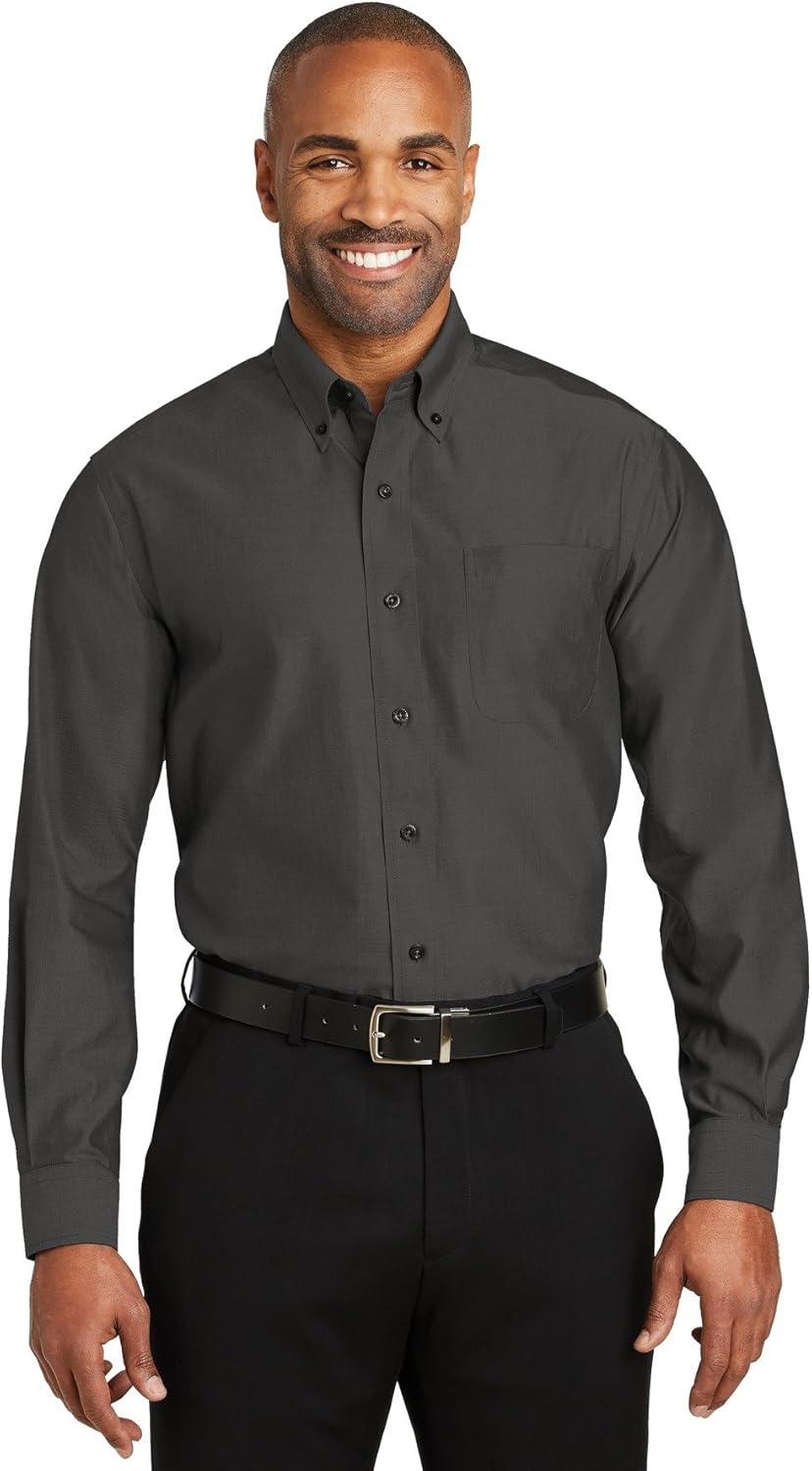 Red House Men's Non Iron Pinpoint Oxford