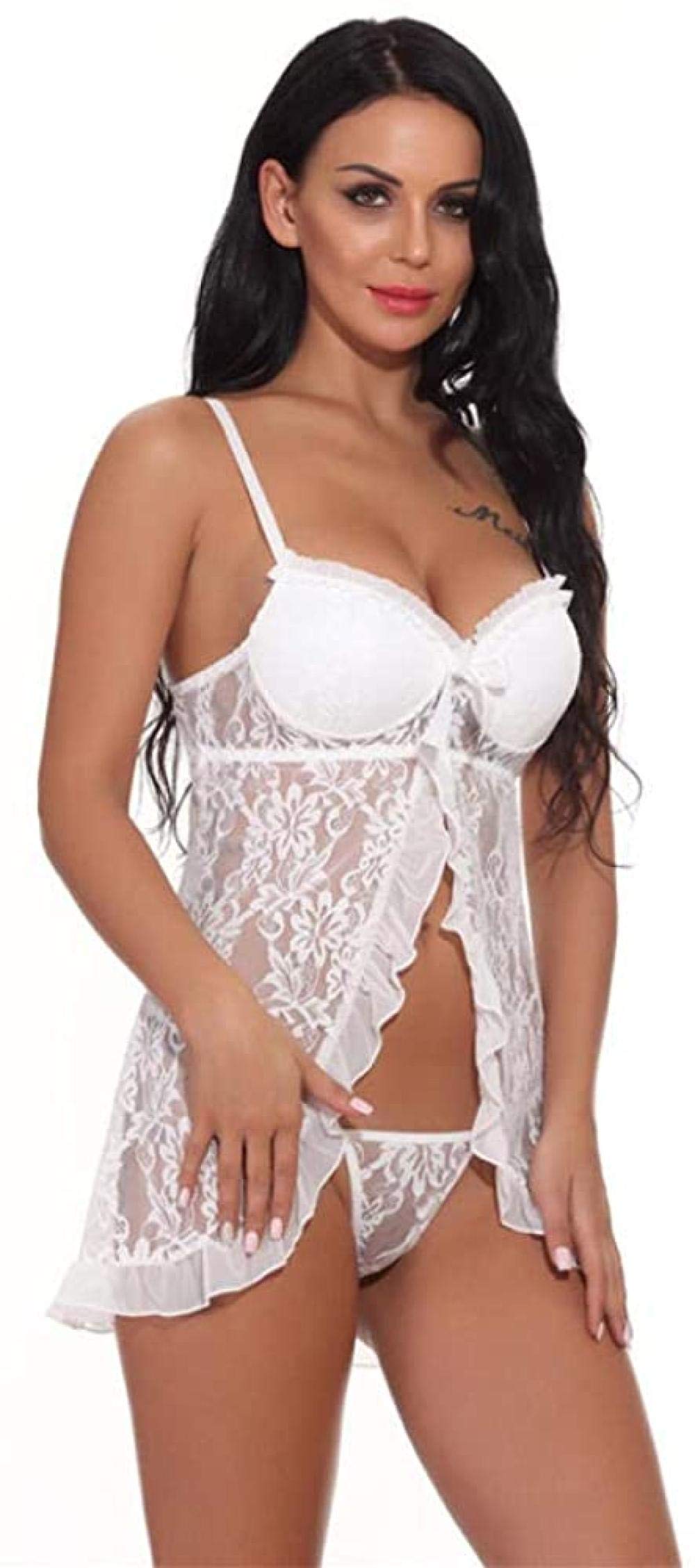 Ropa de Dormir erótica para Mujer Muñecas eróticas para bebés Lencería Sexy erótica Ropa Interior para Mujer Ropa de Encaje Porno Babydoll Disfraces