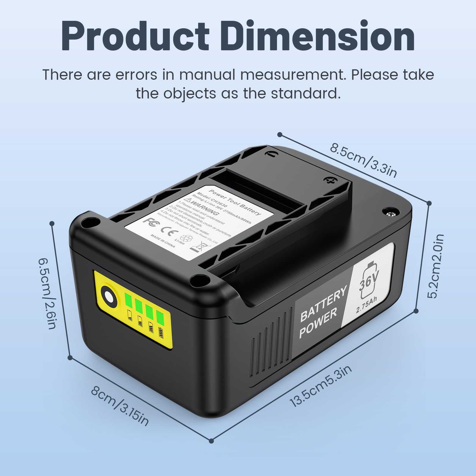 ASUNCELL Batterie de rechange 36 V 2750 mAh pour outils électriques Kärcher - Batteries lithium-ion - Compatible avec le désherbeur Kärcher, la tondeuse à gazon, la pompe à tonneau