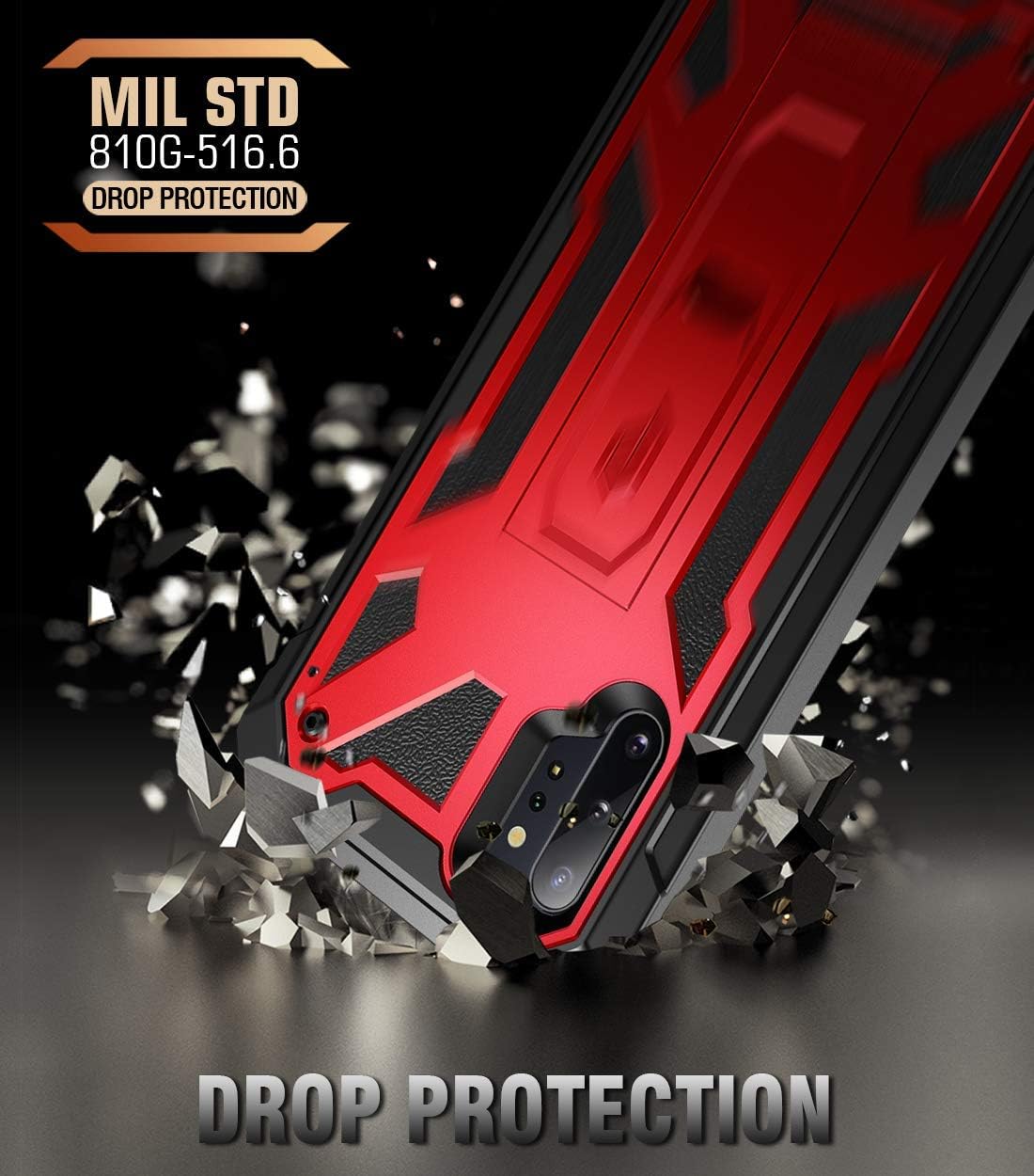 Rеvіеw Prоduсt Poetic Spartan Series Designed for Galaxy Note 10+ Plus 5G, Full-Body Rugged Dual-Layer Metallic Color Accent with Premium Leather Texture Shockproof Protective Cover with Kickstand, Metallic Red Buу 2 gеt 3 Poetic Spartan Series Designed for Galaxy Note 10+ Plus 5G, Full-Body Rugged Dual-Layer Metallic Color Accent with Premium Leather Texture Shockproof Protective Cover with Kickstand, Metallic Red