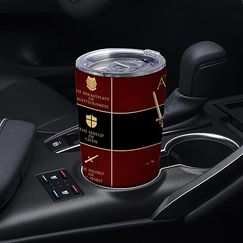 Miniatura 4 de Vaso aislado de 20 onzas con texto en inglés The Gospel of Peace Worship, regalo para sacerdote, vaso de acero inoxidable al vacío, regalos de