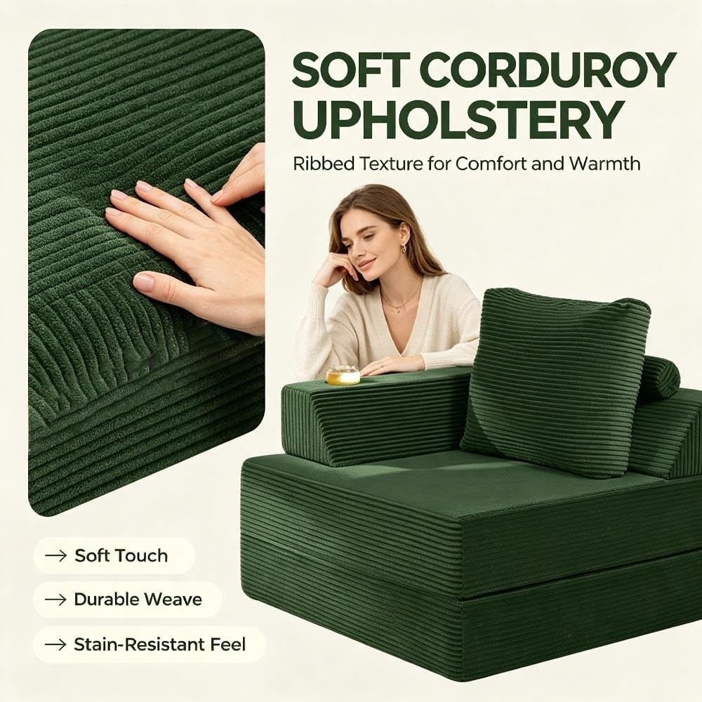 Klappbares Schlafsofa für Eine Person, Umwandelbare Couch Ohne Knochen