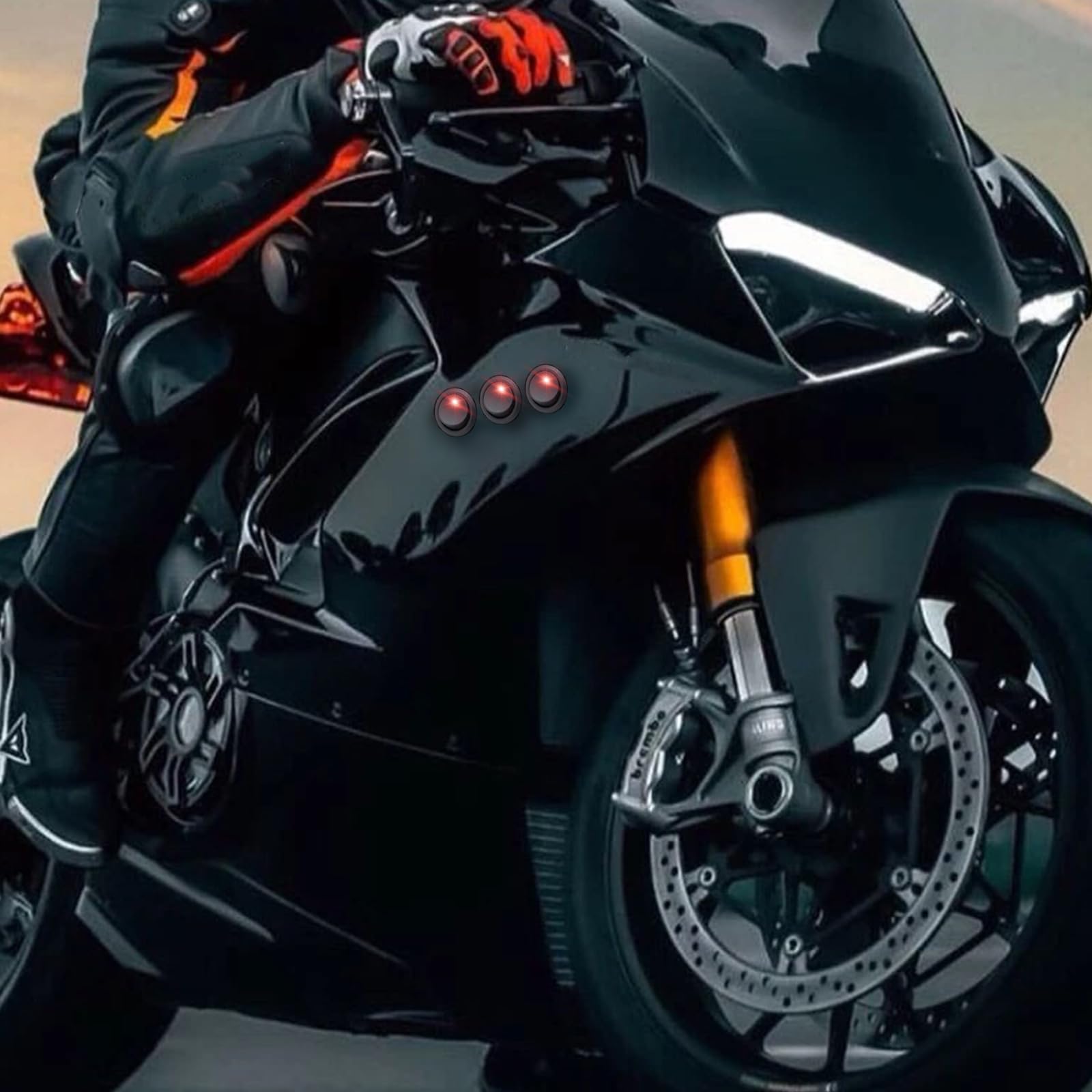 6 sztuk okrągły włącznik światła LED 12V 20A SPST przełączniki kołyskowe 3-pinowy przełącznik kołyskowy z obudową do łodzi motocyklowych urządzeń gospodarstwa domowego