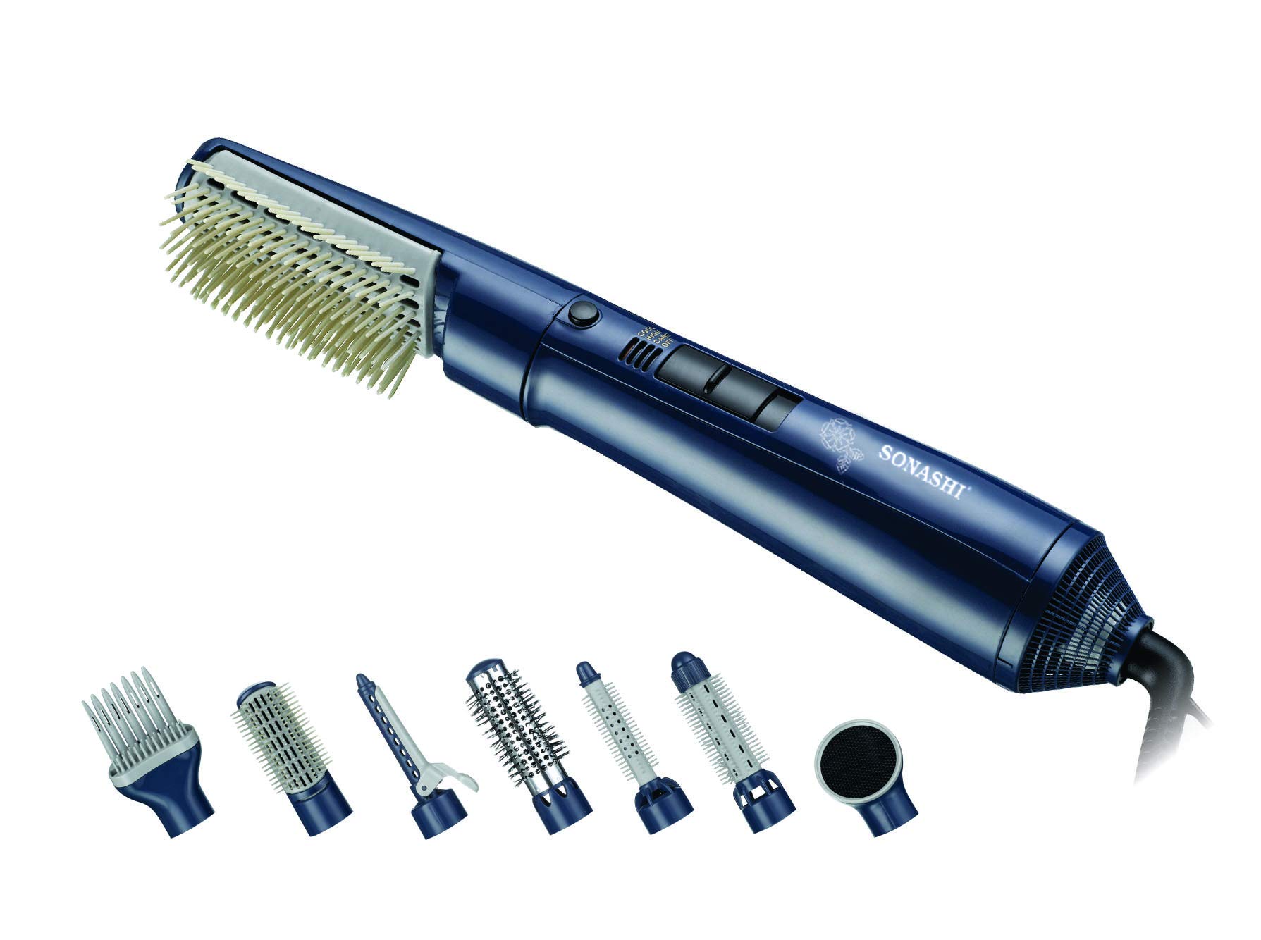 Sonashi 7 In 1 Hair Styler Blue SHS- 2034