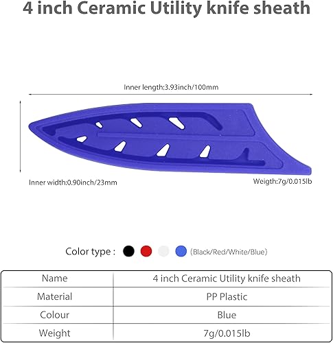 Vista 46 de XYJ Juego de 2 fundas de cuchillo de seguridad para cuchillos, protector de borde, funda universal para cuchillos, chef, cuchillo de cerámica