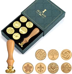 Tree Of Gondor Wax Seal Stamp Kit With Wooden Handle For Wedding Invitations
