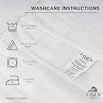 Linen Home Drap-housse en Percale 100% Coton, Taille Reine, Blanc, 1 Drap-housse à Poche Profonde, S'adapte aux Matelas jusqu'à 16" Literie Forte, 60"X80"+15"