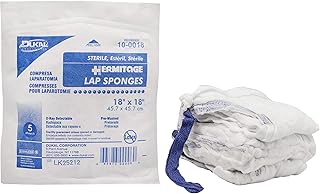 Dukal Laparotomy Sponge, Sterile, Pre-Treated, CSR Wrap, 18