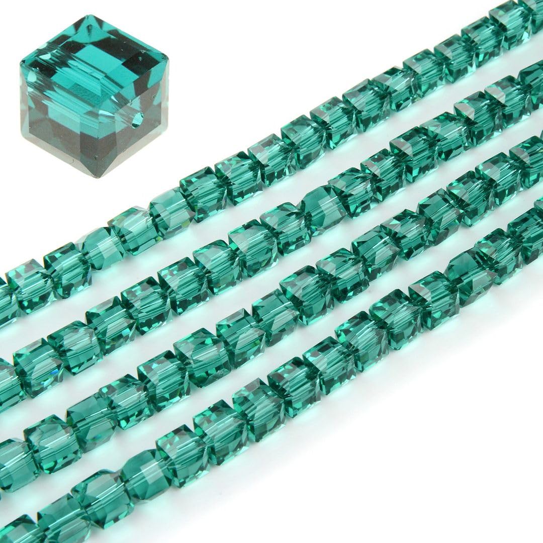 500 Perles En Verre Tchèque à Facettes 5,5 Mm - Couleur Vert émeraude Clair - Pour Bijoux